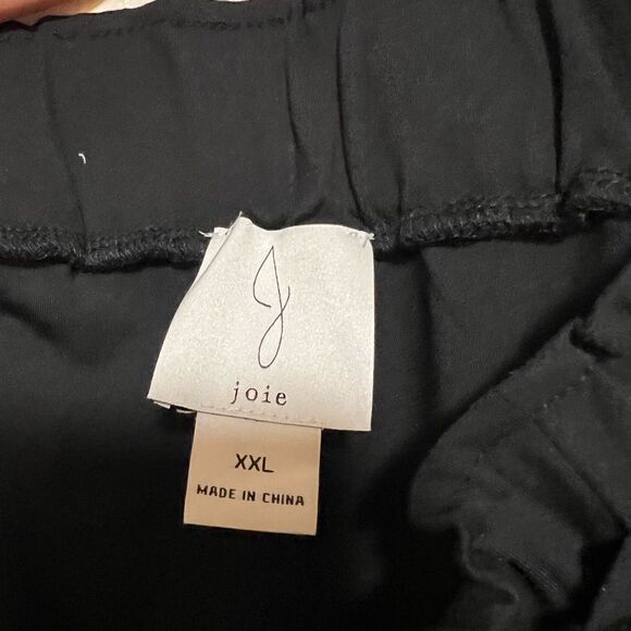 2XL Joie Janeen NWT High waisted Drawstring Black pants stretch Paperbag waist - Picture 6 of 6